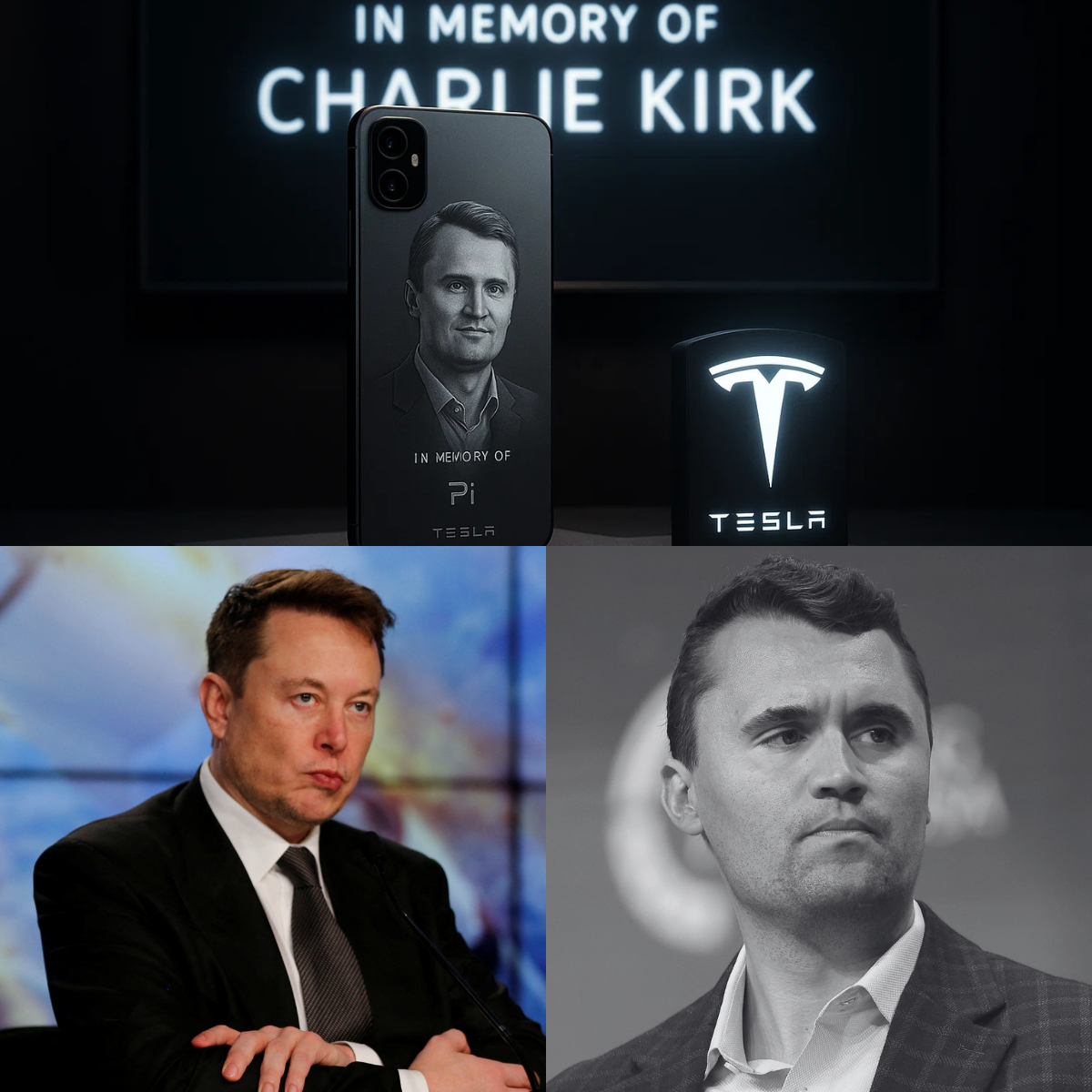 Elon Musk merges innovation with remembrance — every Tesla Pi phone will now bear an engraved image of Charlie Kirk in a powerful tribute to his legacy. .MD